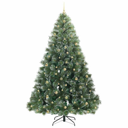 Artificial Christmas Tree with 300 LEDs Green 240 cm PE and PVC