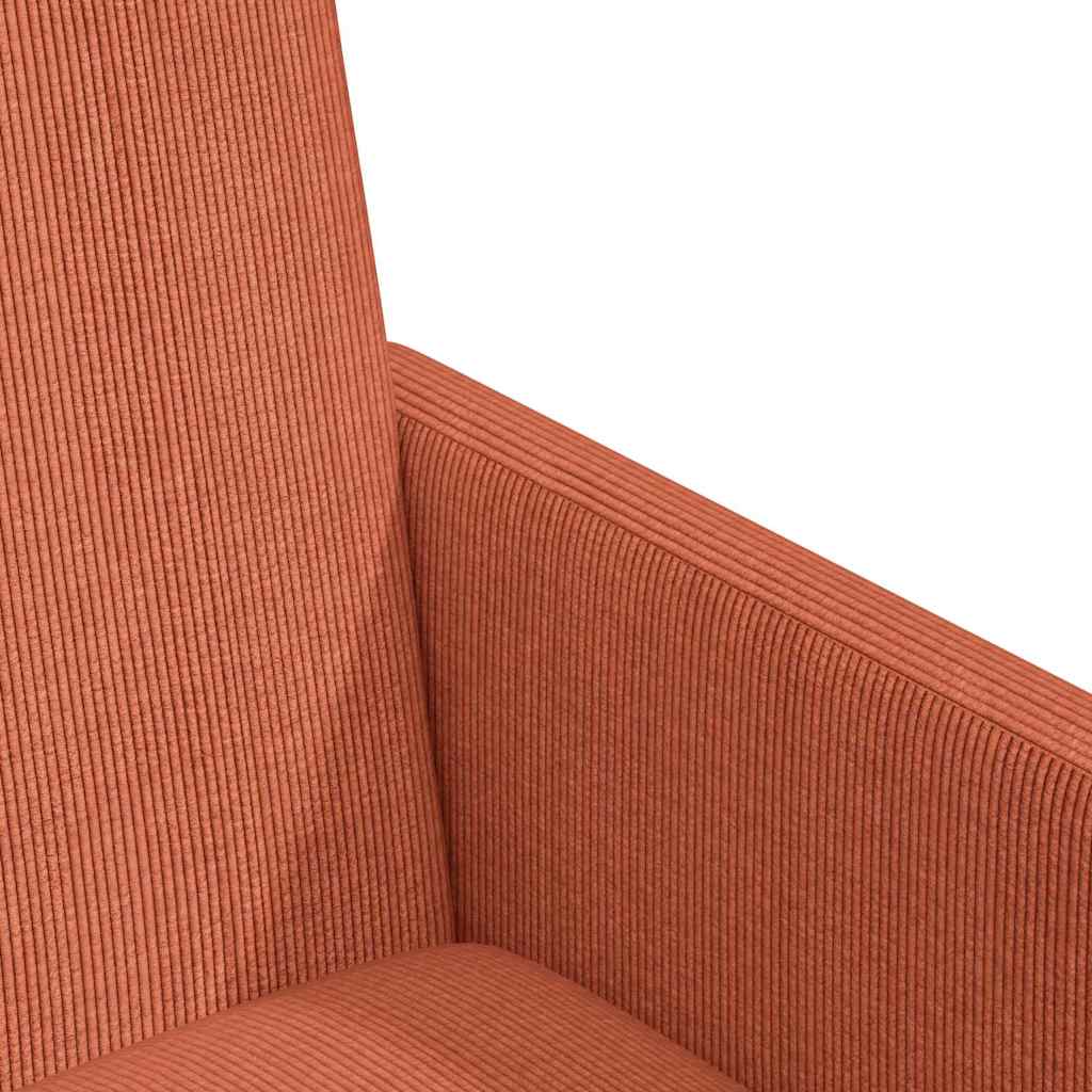 Dining Chairs with Wheels 2 pcs Red orange 57 x 66 x 94 cm