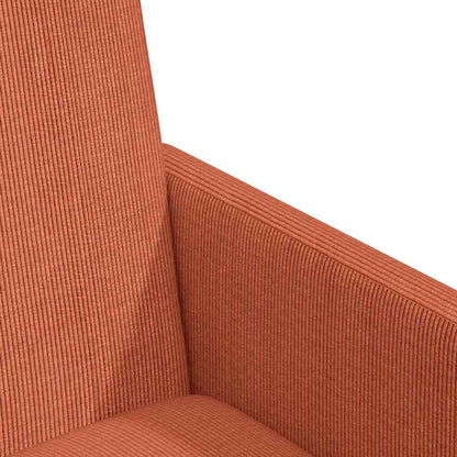 Dining Chairs with Wheels 2 pcs Red orange 57 x 66 x 94 cm