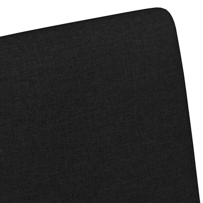 Dining Chairs with Wheel 2 pcs Black 57 x 66 x 94 cm Fabric