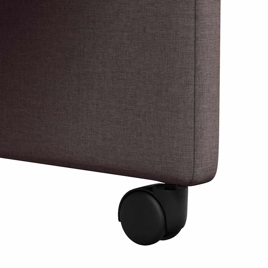 Dining Chairs 2 pcs Dark brown 57 x 66 x 94 cm Fabric