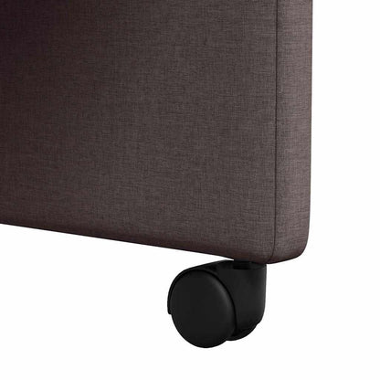 Dining Chairs 2 pcs Dark brown 57 x 66 x 94 cm Fabric