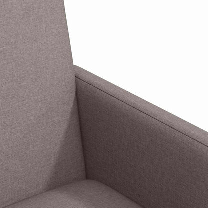 Dining Chairs with Wheels 2 pcs Taupe 57 x 66 x 94 cm Fabric