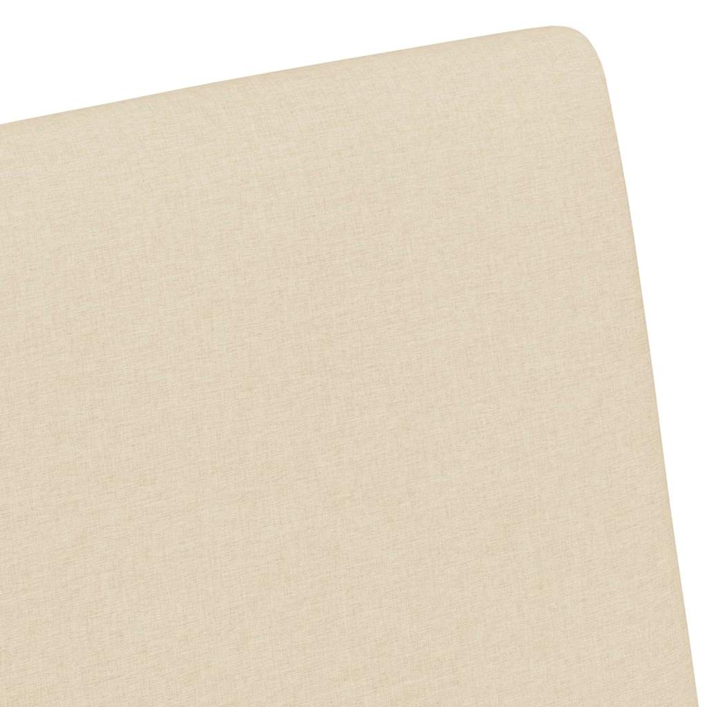 Dining Chairs with Wheels 2 pcs Cream 57 x 66 x 94 cm Fabric