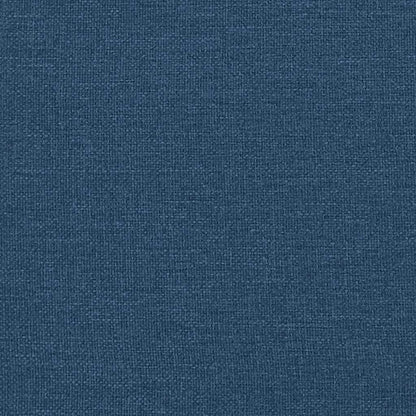 Dining Chairs with Wheel 2 pcs Blue 57 x 66 x 94 cm Fabric