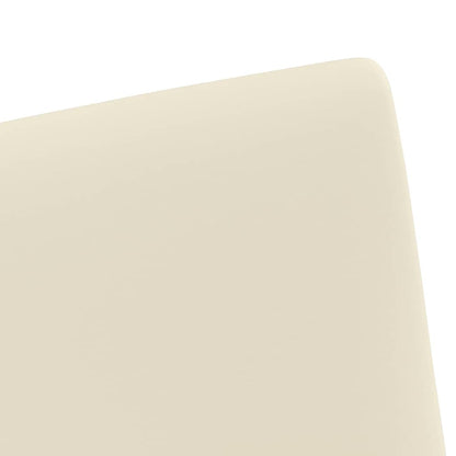 Dining Chairs with Wheels 2 pcs Cream 57 x 66 x 94 cm