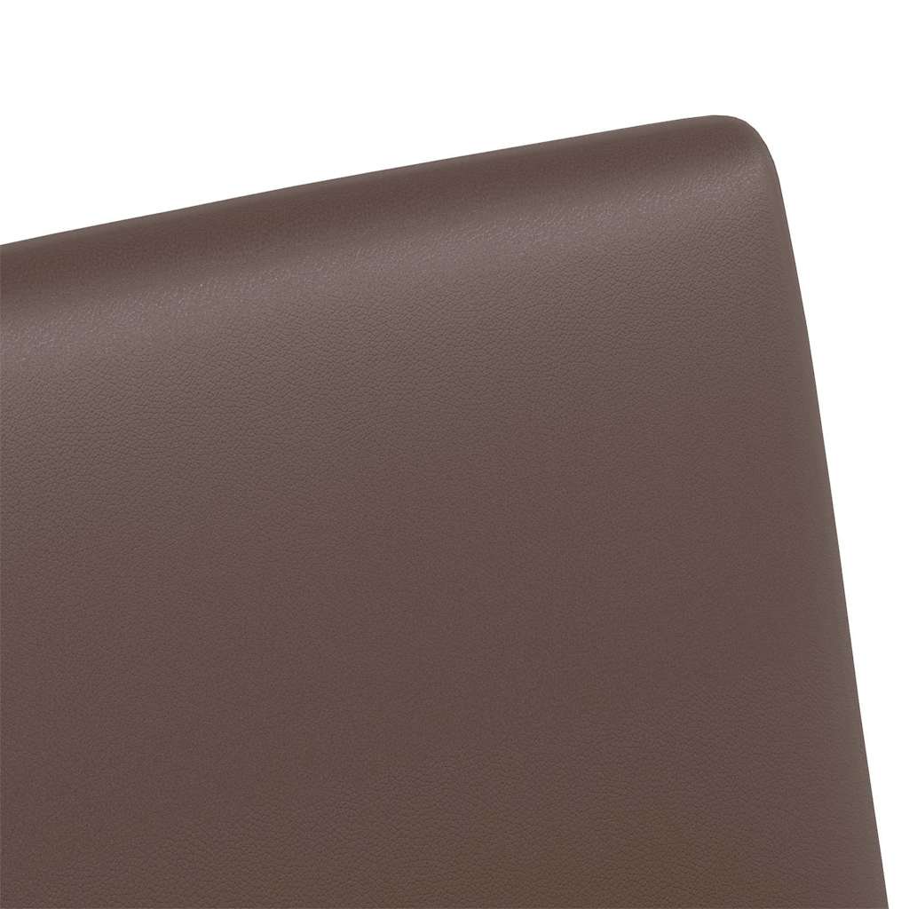 Dining Chairs with Wheels 2 pcs Brown 57 x 66 x 94 cm