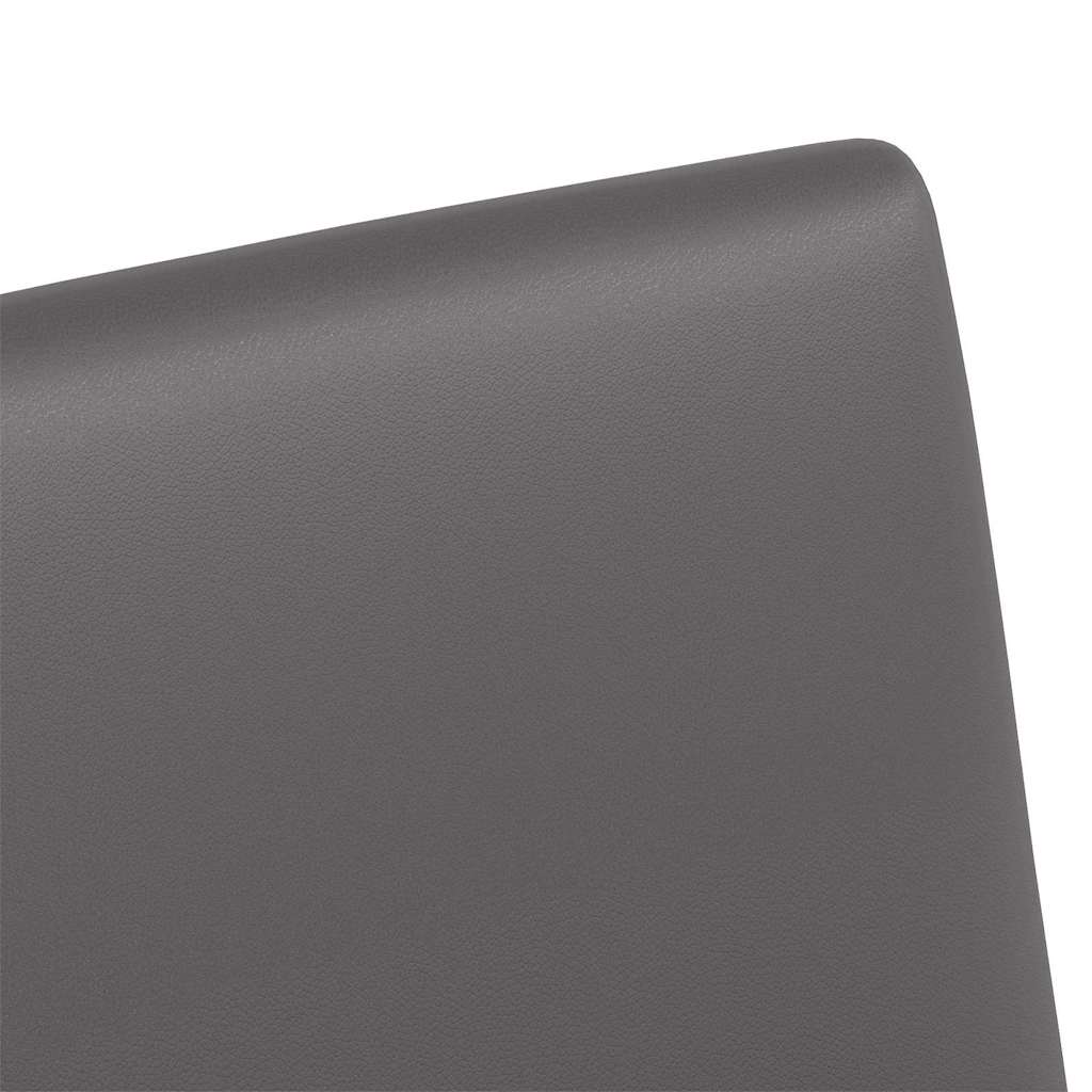 Dining Chairs with Wheels 2 pcs Grey 57 x 66 x 94 cm