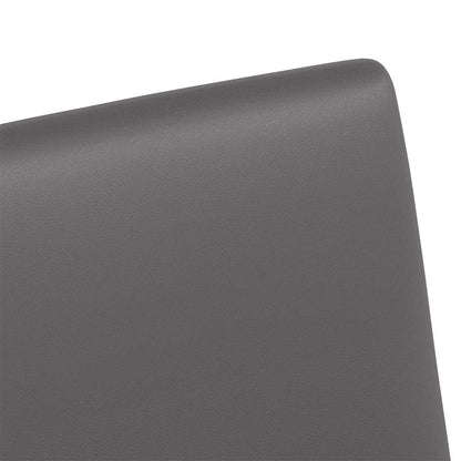 Dining Chairs with Wheels 2 pcs Grey 57 x 66 x 94 cm