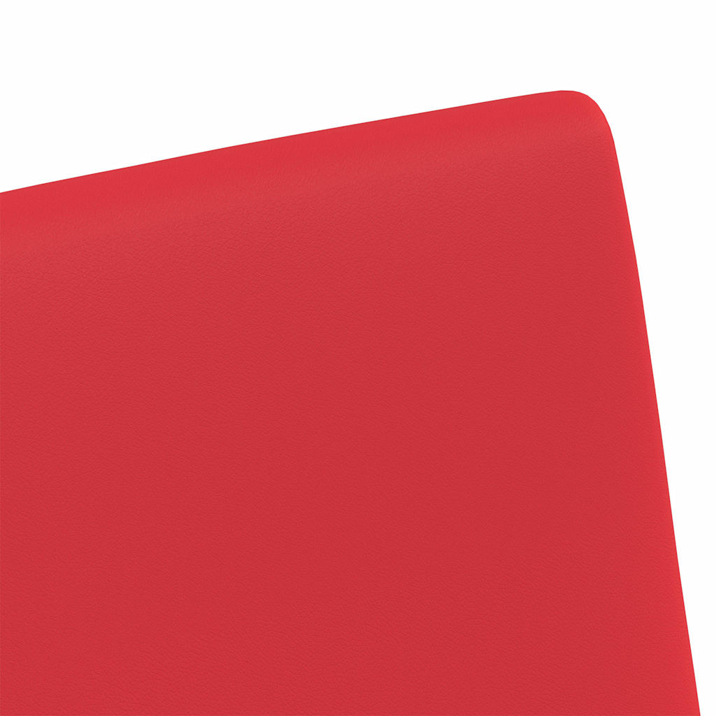 Dining Chairs with Wheels with Wheels 2 pcs Red 57 x 66 x 94 cm