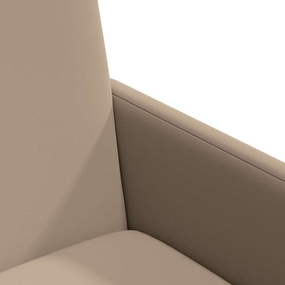 Dining Chairs with Wheels 2 pcs Cappuccino 57 x 66 x 94 cm