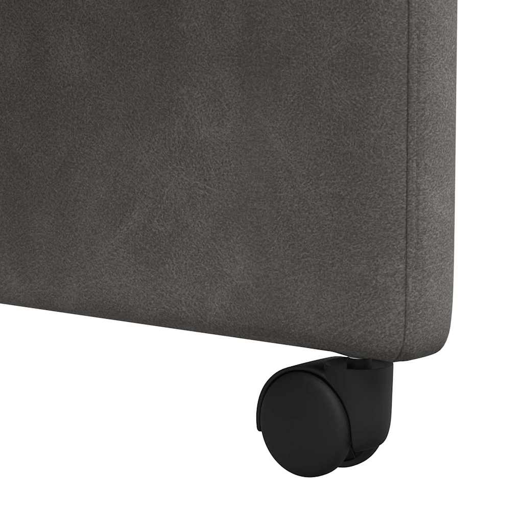 Dining Chairs with Wheels 2 pcs Black 57 x 67 x 95 cm