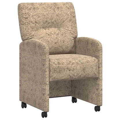 Dining Chairs with Wheels 2 pcs Light grey 57 x 67 x 95 cm