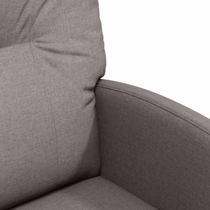 Dining Chairs with Wheels 2 pcs Taupe 57 x 67 x 95 cm Fabric