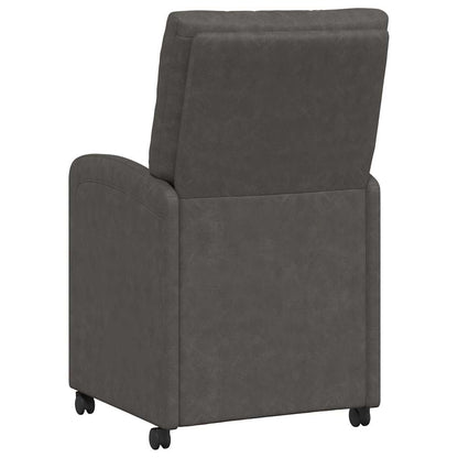 Dining Chairs with Wheels 2 pcs Black 58 x 67 x 97 cm