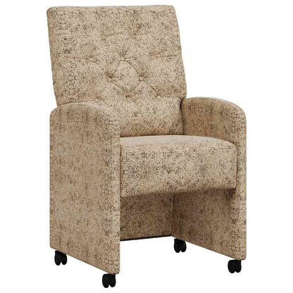 Dining Chairs with Wheels 2 pcs Light grey 58 x 67 x 97 cm