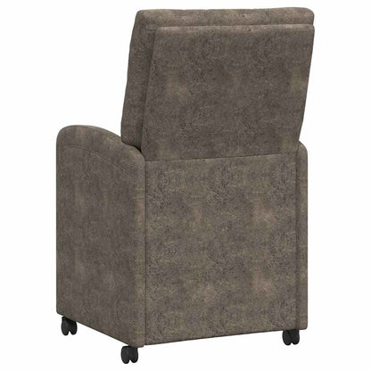 Dining Chairs with Wheels 2 pcs Dark grey 58 x 67 x 97 cm