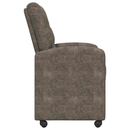 Dining Chairs with Wheels 2 pcs Dark grey 58 x 67 x 97 cm