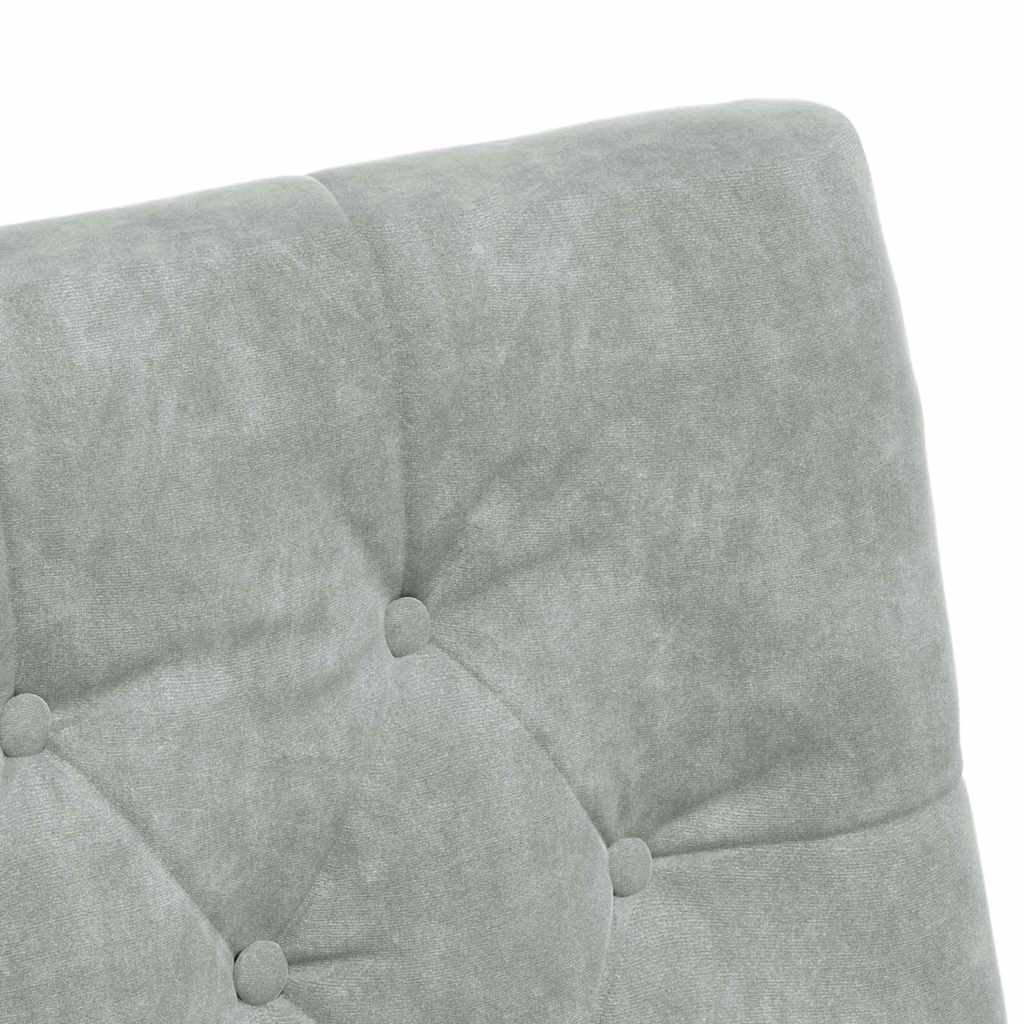 Dining Chairs with Wheels 2 pcs Light grey 58 x 67 x 97 cm