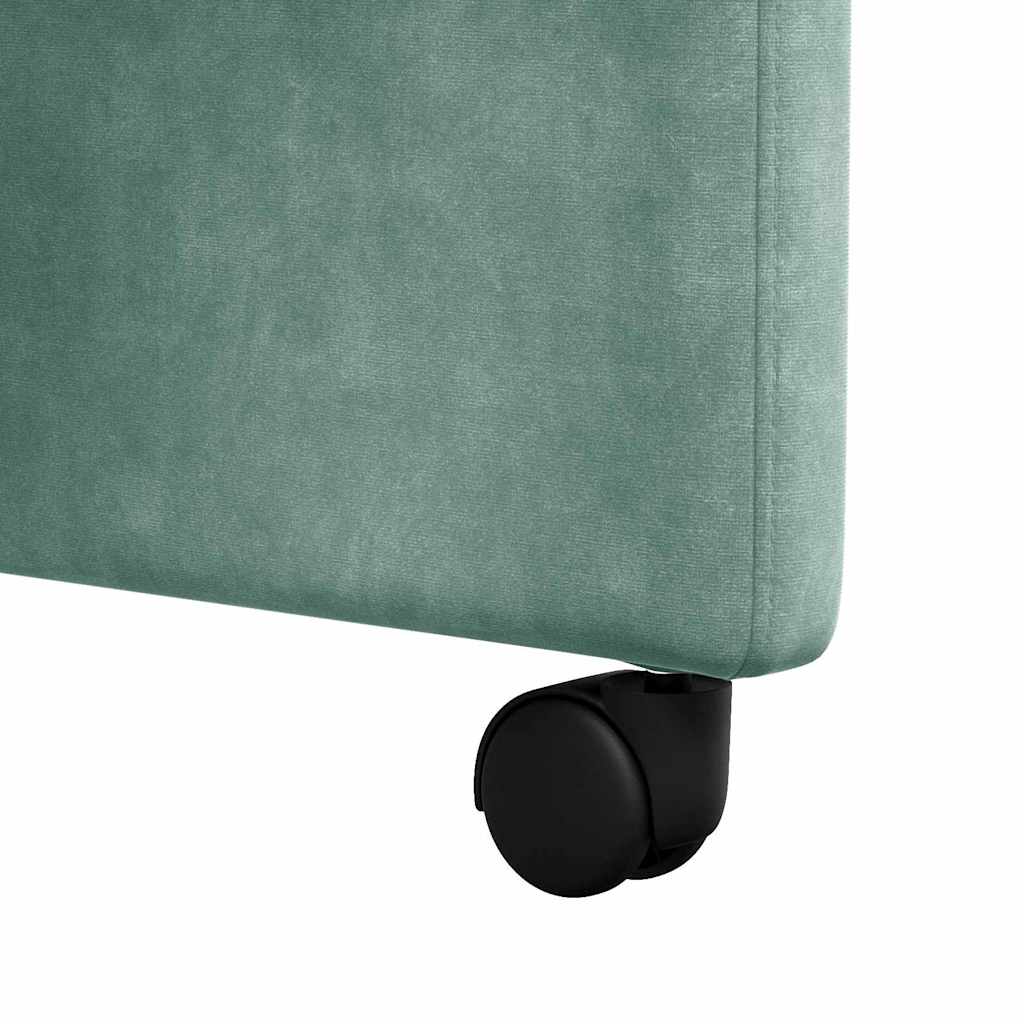 Dining Chairs with Wheels 2 pcs Sea green 58 x 67 x 97 cm