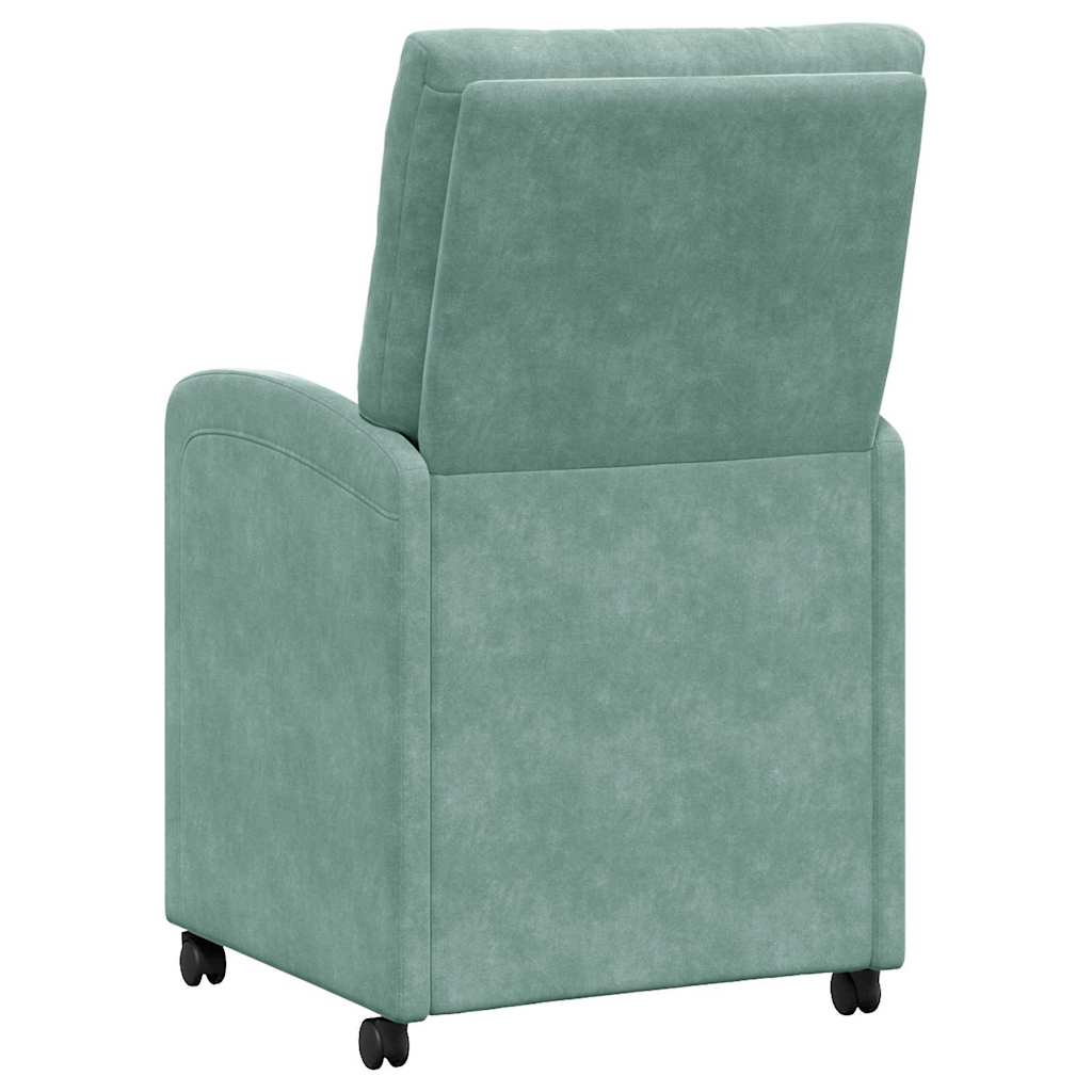 Dining Chairs with Wheels 2 pcs Sea green 58 x 67 x 97 cm