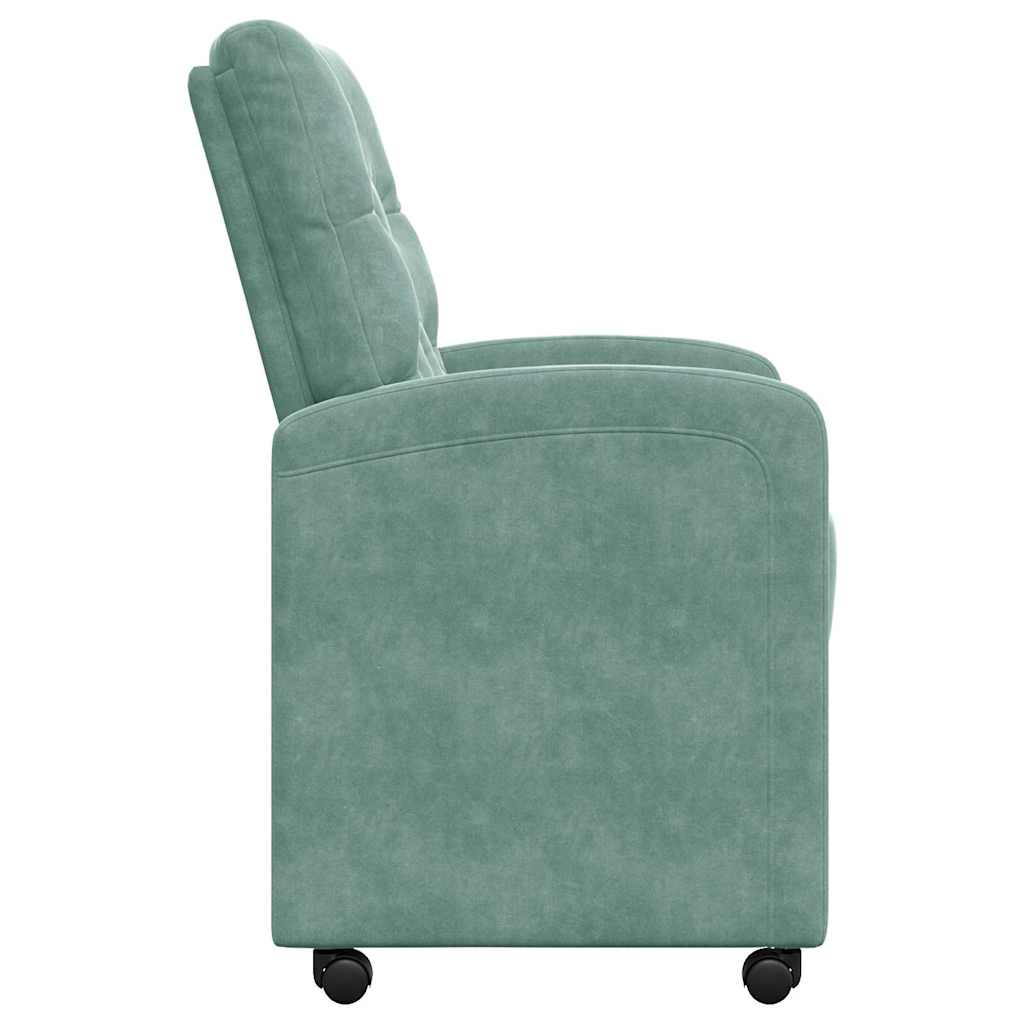 Dining Chairs with Wheels 2 pcs Sea green 58 x 67 x 97 cm