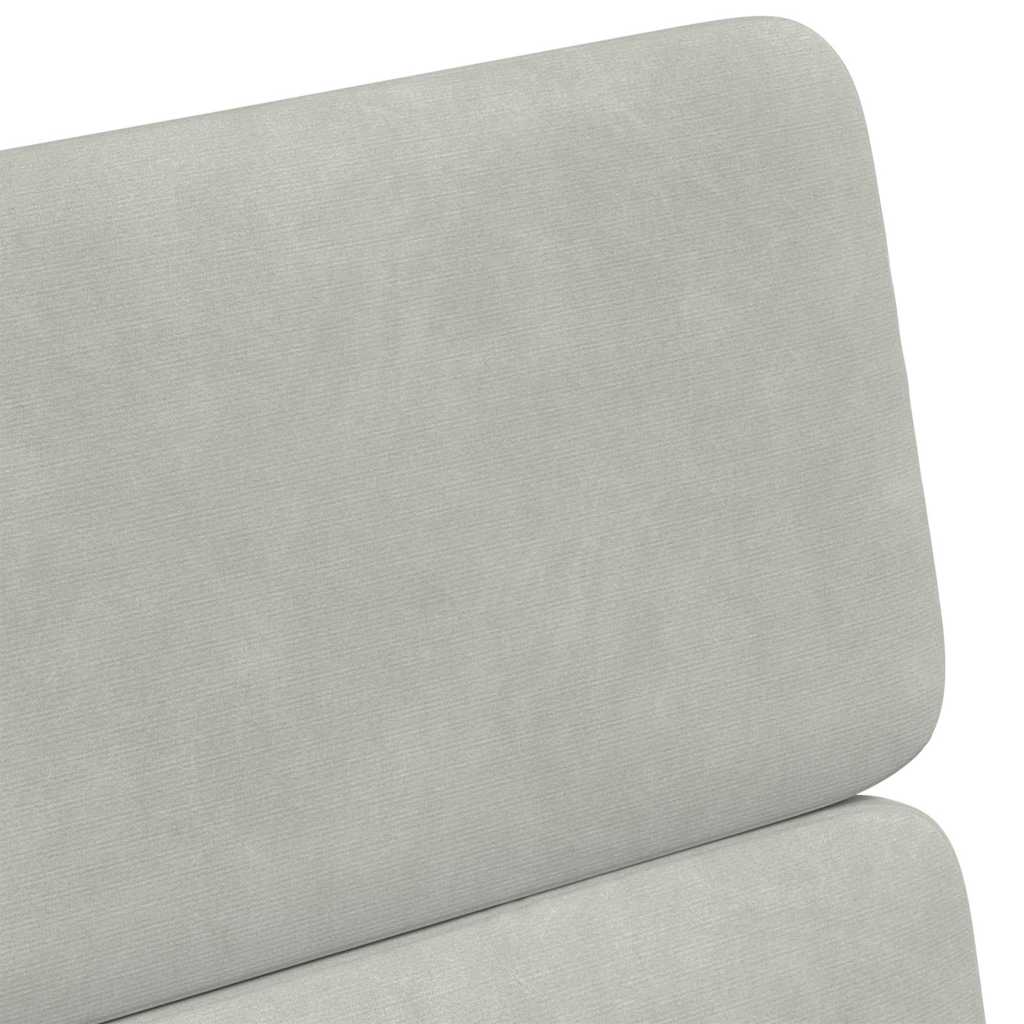 Dining Chairs with Wheels 2 pcs Light grey 58 x 65 x 98 cm