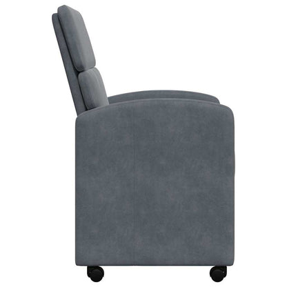 Dining Chairs with Wheels 2 pcs Dark grey 58 x 65 x 98 cm