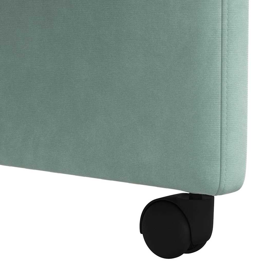 Dining Chairs with Wheels 2 pcs Sea green 58 x 65 x 98 cm