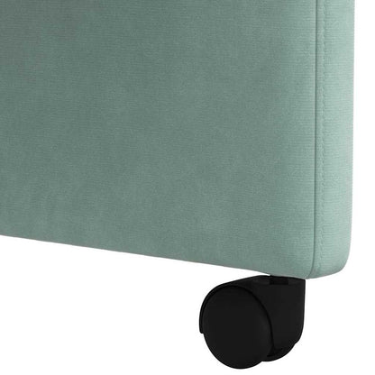 Dining Chairs with Wheels 2 pcs Sea green 58 x 65 x 98 cm