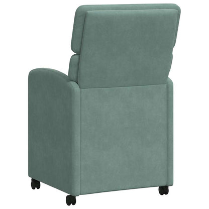 Dining Chairs with Wheels 2 pcs Sea green 58 x 65 x 98 cm