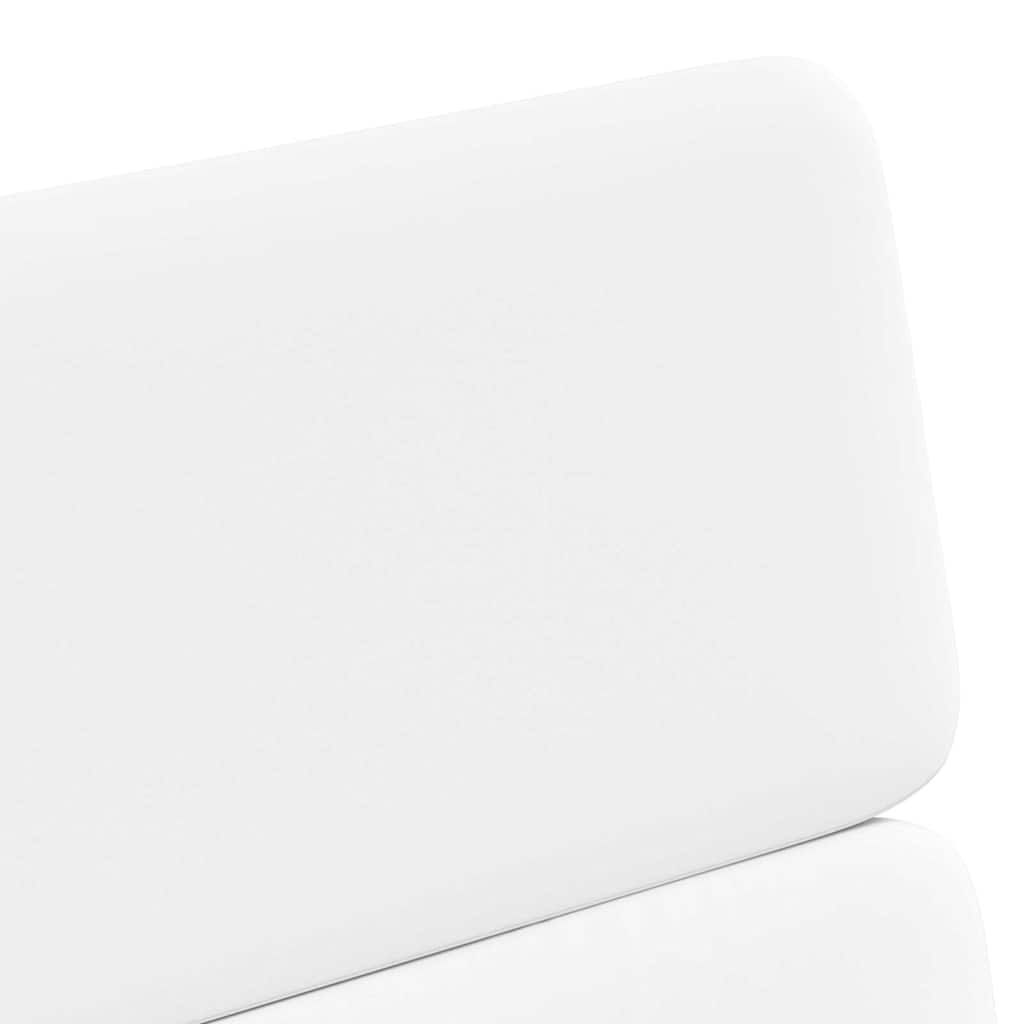 Dining Chairs with Wheels 2 pcs White 58 x 65 x 98 cm