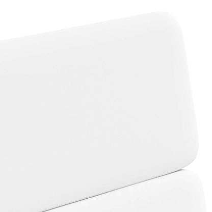 Dining Chairs with Wheels 2 pcs White 58 x 65 x 98 cm