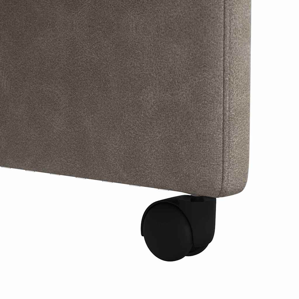 Dining Chairs with Wheels 2 pcs Grey 57 x 67 x 98 cm