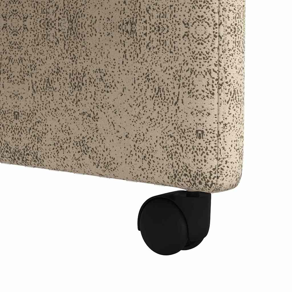 Dining Chairs with Wheels 2 pcs Light grey 57 x 67 x 98 cm