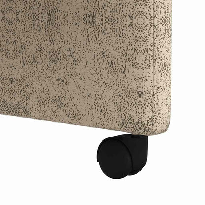 Dining Chairs with Wheels 2 pcs Light grey 57 x 67 x 98 cm