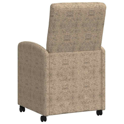 Dining Chairs with Wheels 2 pcs Light grey 57 x 67 x 98 cm