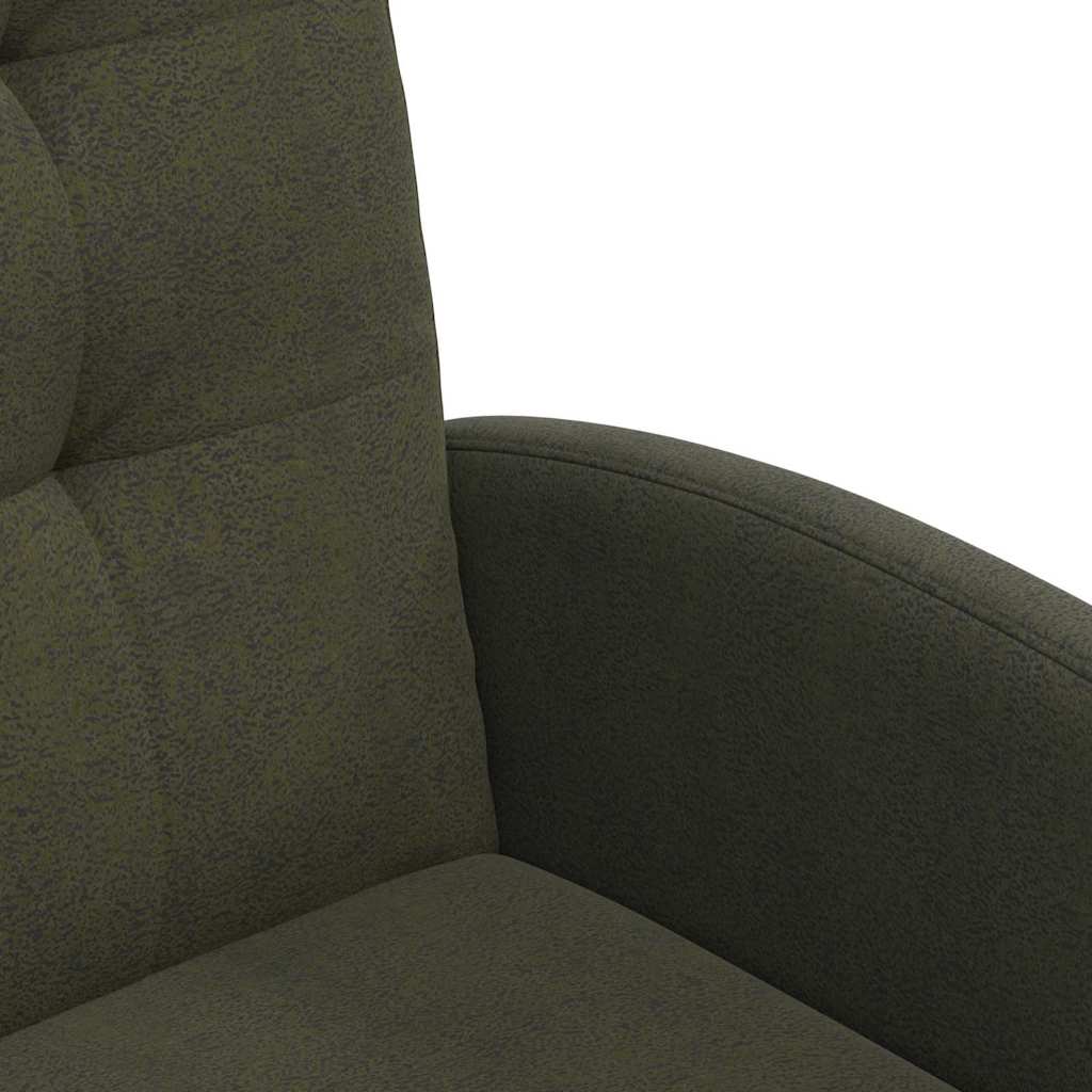 Dining Chairs with Wheels 2 pcs Army green 57 x 67 x 98 cm