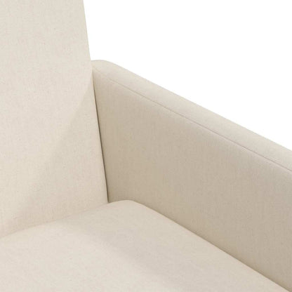 Dining Chairs with Wheels 2 pcs Beige 57 x 67 x 95 cm Linen