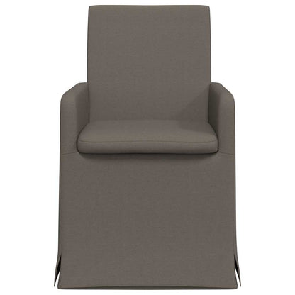 Dining Chairs 2 pcs Light grey 57 x 67 x 95 cm Linen