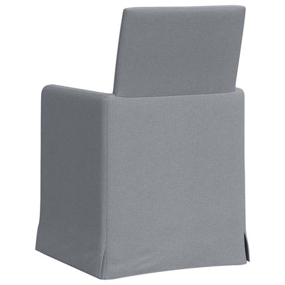 Dining Chairs 2 pcs Light grey 57 x 67 x 95 cm Fabric