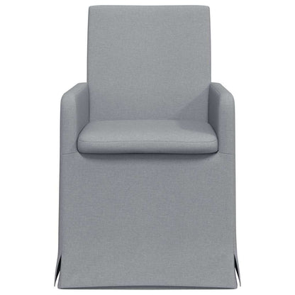 Dining Chairs 2 pcs Light grey 57 x 67 x 95 cm Fabric