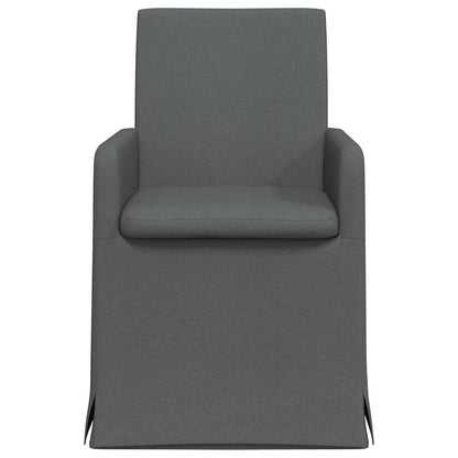 Dining Chairs 2 pcs Dark grey 57 x 67 x 95 cm Fabric