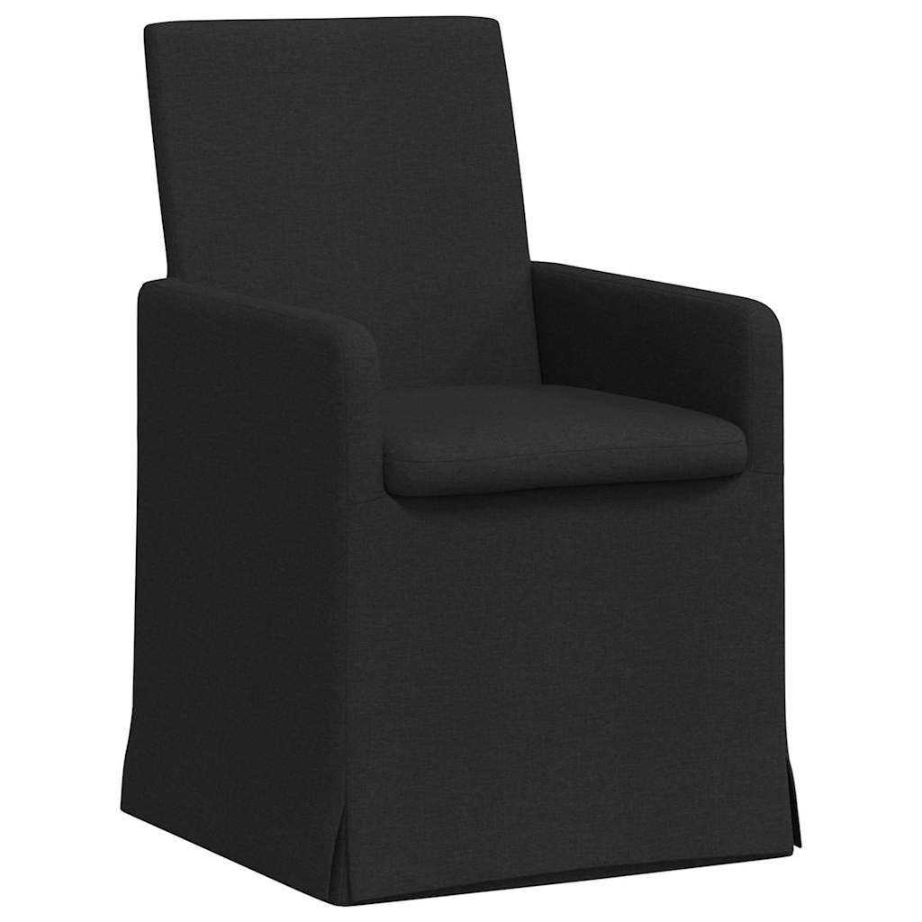 Dining Chairs 2 pcs Black 57 x 67 x 95 cm Fabric