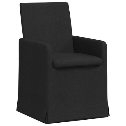 Dining Chairs 2 pcs Black 57 x 67 x 95 cm Fabric