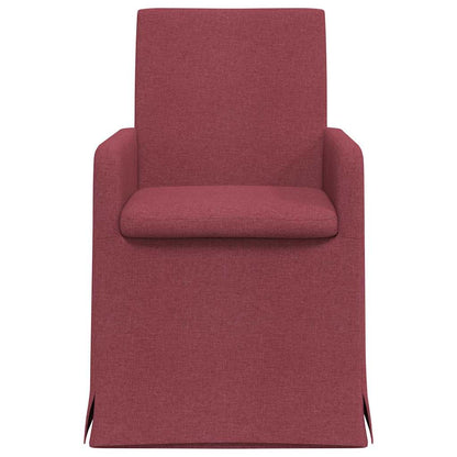 Dining Chairs 2 pcs Wine red 57 x 67 x 95 cm Fabric