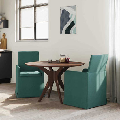 Dining Chairs 2 pcs Dark green 57 x 67 x 95 cm Fabric