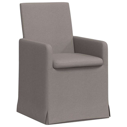 Dining Chairs 2 pcs Taupe 57 x 67 x 95 cm Fabric