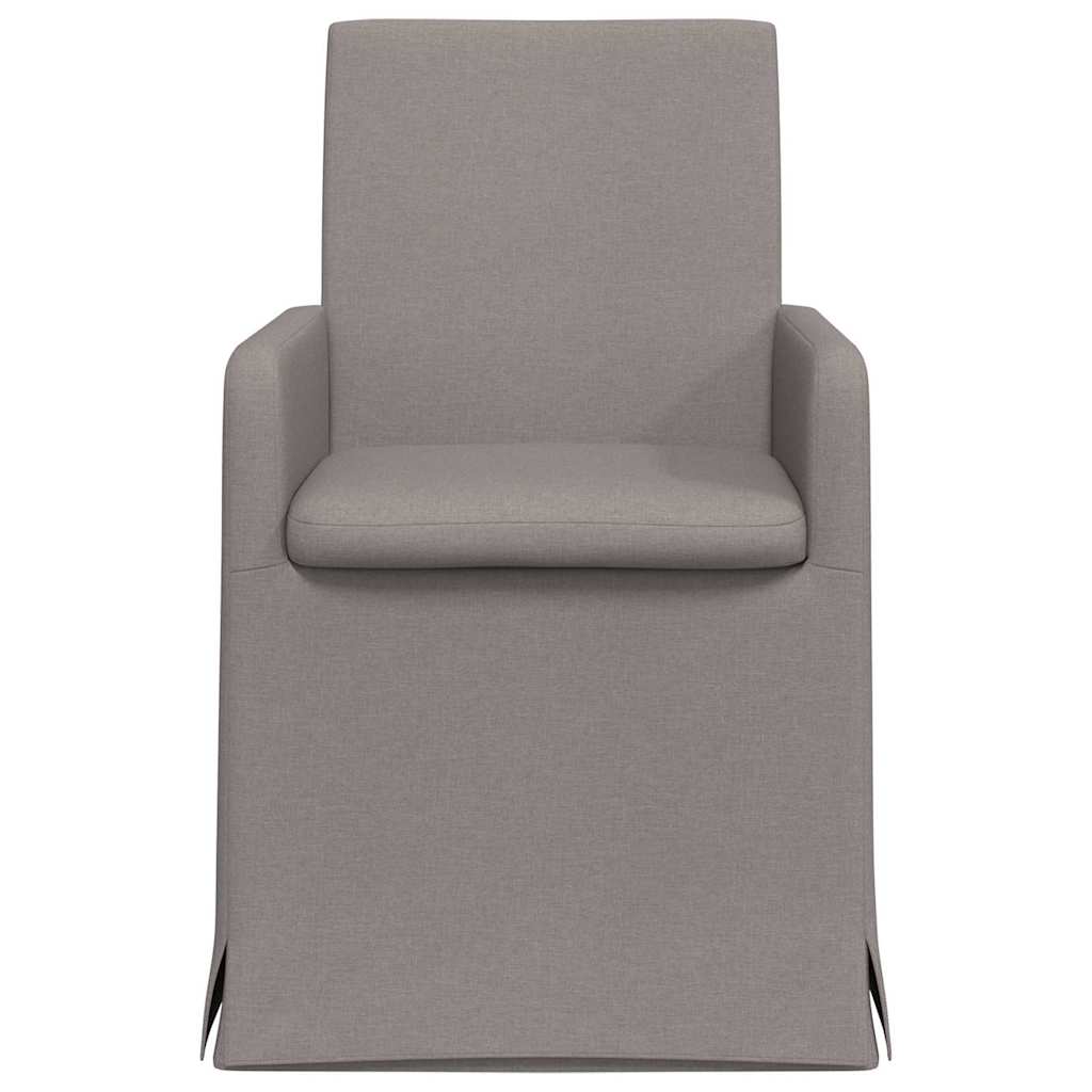 Dining Chairs 2 pcs Taupe 57 x 67 x 95 cm Fabric