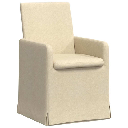 Dining Chairs 2 pcs Cream 57 x 67 x 95 cm Fabric
